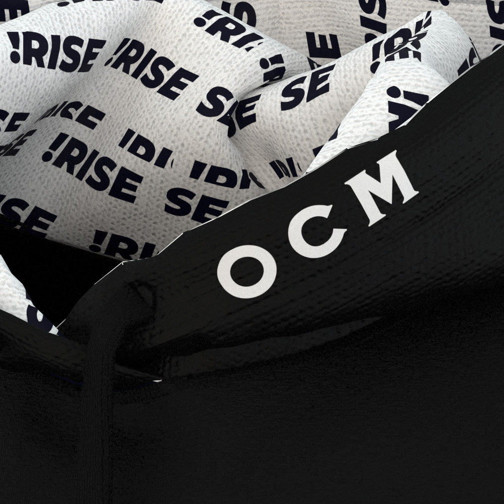 OCM Hooded Pullover - Men's - Black & White - CA Voting