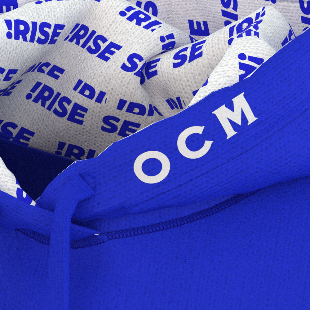 OCM Hooded Pullover - Men's - Blue & White - Ca Voting