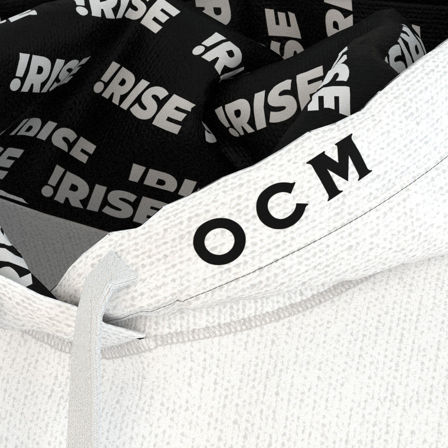 OCM Hooded Pullover - Men's - White & Black - CA Voting