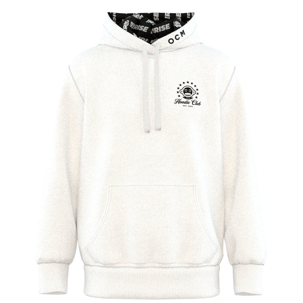OCM Hooded Pullover - Men's - White & Black - CA Voting