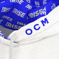 OCM Hooded Pullover - Men's - White & Blue -  CA Voting